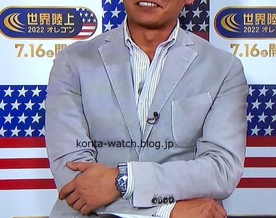 織田 裕二　スウォッチ × オメガ　ミッション トゥ マーキュリー バイオセラミック ムーンスウォッチ　『王様のブランチ』より