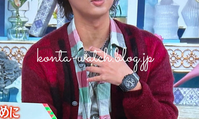 藤ヶ谷 太輔（Kis-My-Ft2）　オーデマ・ピゲ　ロイヤルオーク オフショア クロノグラフ ブラックセラミック　『A-Studio+(Aスタジオプラス)』より