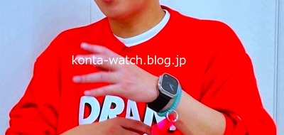 高橋 茂雄（サバンナ）　アップル　アップルウォッチ ウルトラ　ミッドナイトオーシャンバンド　『おしゃれクリップ』より