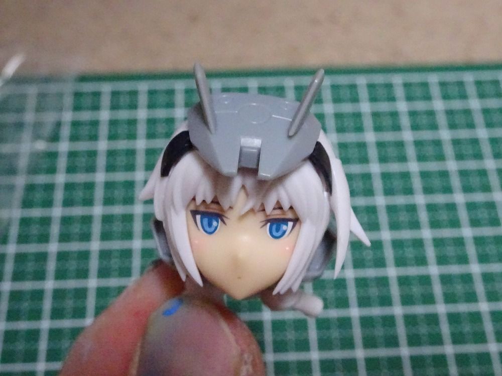 Fag フレームアームズ ガール アーキテクト製作 その1 頭部改造 パテで髪の毛を作る 素晴らしきガンプラ日和