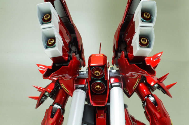 完成品レビュー】1/100 MG シナンジュ【塗装】【キャンディ塗装