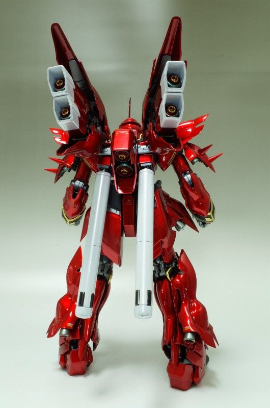 完成品レビュー】1/100 MG シナンジュ【塗装】【キャンディ塗装