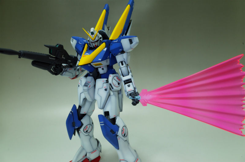 完成品レビュー】1/100 MG V2ガンダム【塗装】【グラデーション塗装