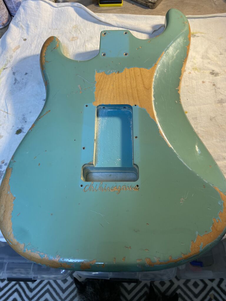 Refinish Relic Strat body Refinish Relic Strat body