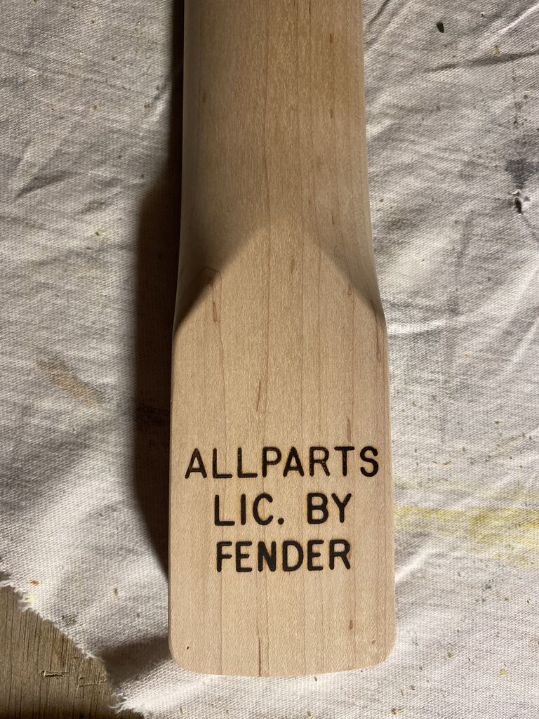 ALLPARTS製リプレイスメントネック　レリック John Mayer Black1 を徹底再現する②ネック塗装 : Kooy GuitarsのK