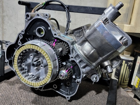 CRM80 エンジン腰下　部品取り　 クランク　NSR80 CRM80 エンジン腰下部品取り クランクNSR80