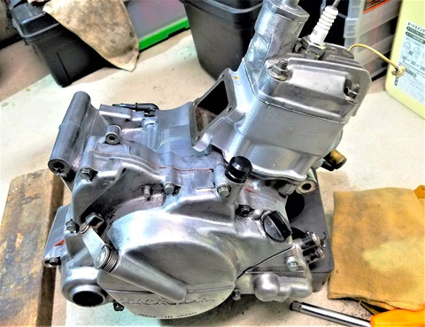 CRM80 エンジン腰下　部品取り　 クランク　NSR80 CRM80 エンジン腰下部品取り クランクNSR80