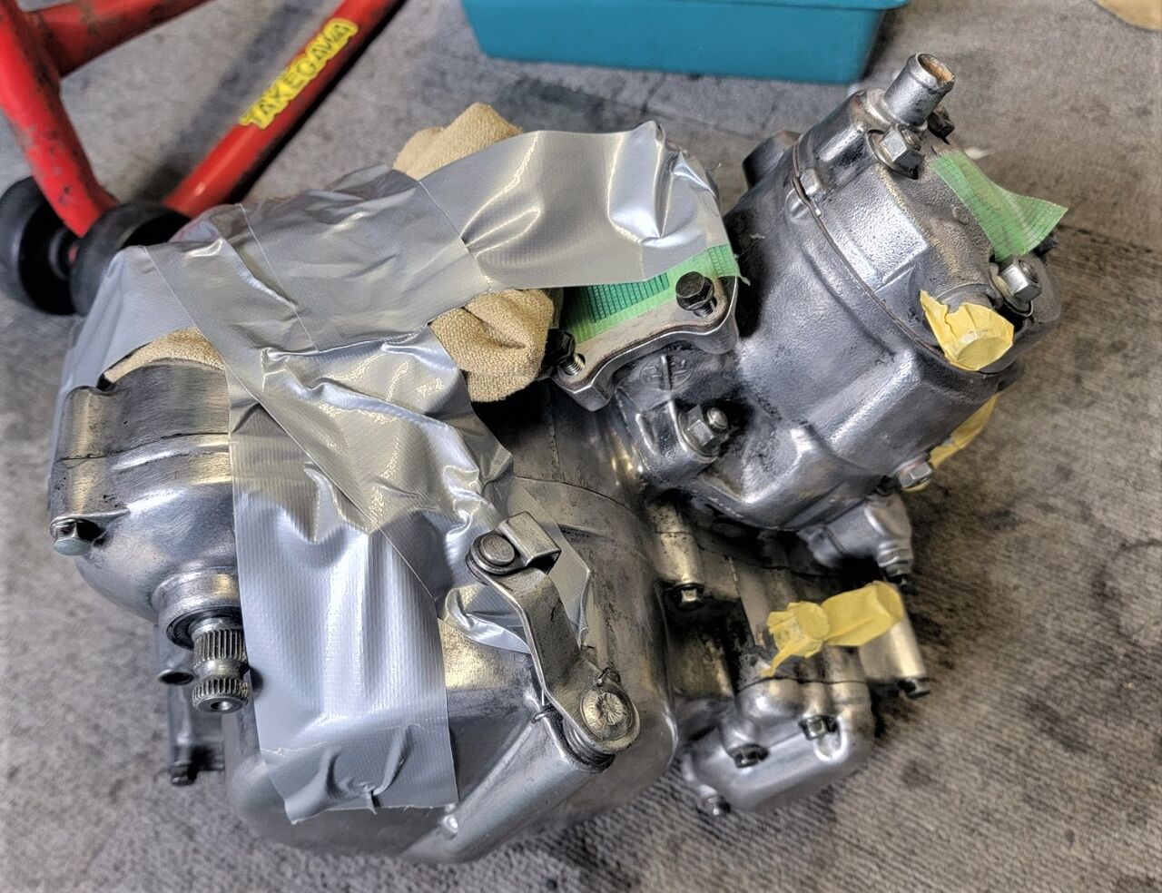 CR80☆HE04☆エンジン本体/初爆/ミッション動作確認OK！ 圧縮アリ