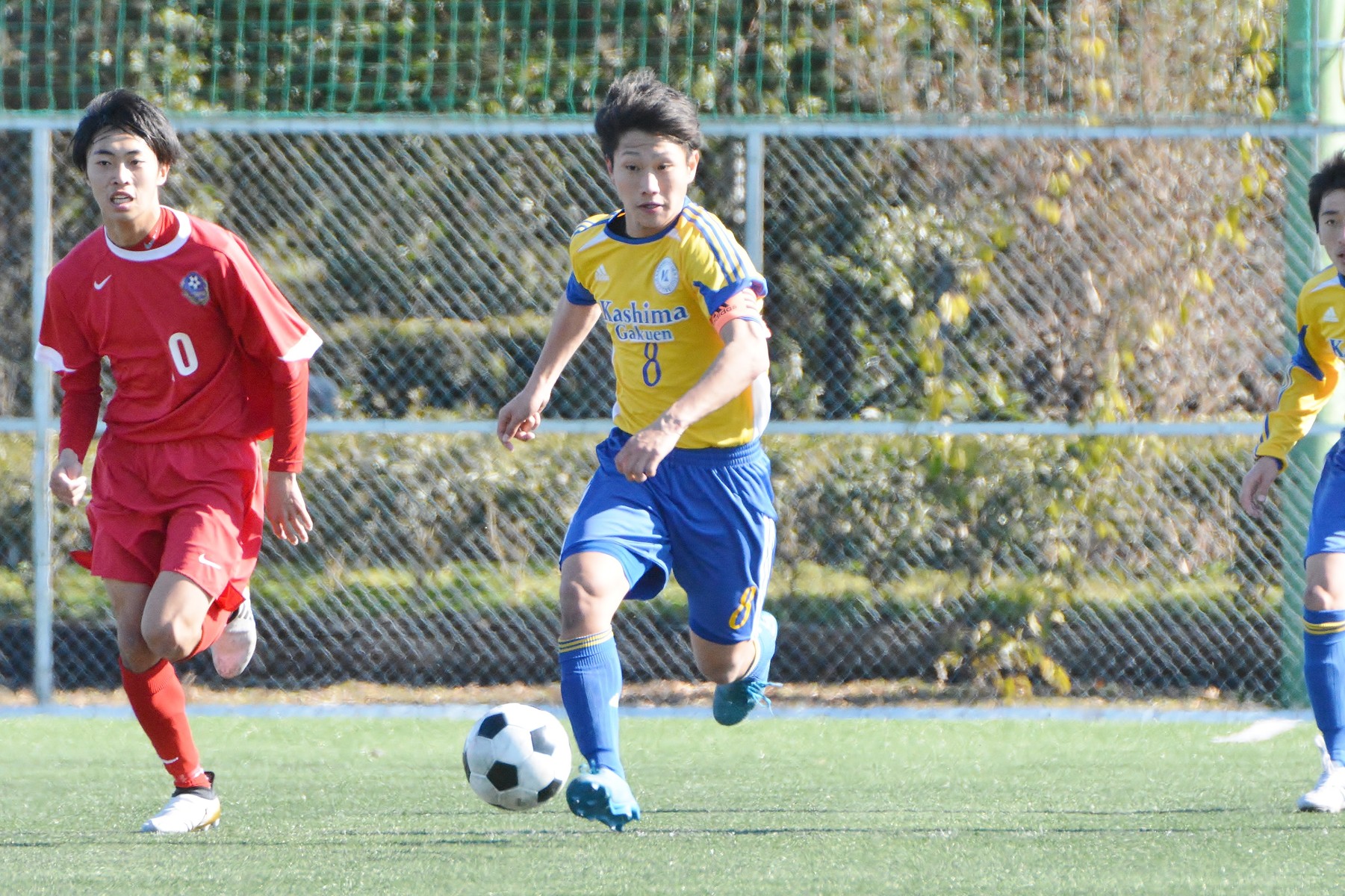 1月21日 土 に行われた 茨城県高校サッカー新人大会 準決勝 Vs 鹿島高校 の写真をwebアルバムにアップしました 鹿島学園サッカー部父母会公認ブログ Pride Of Yellow Blue