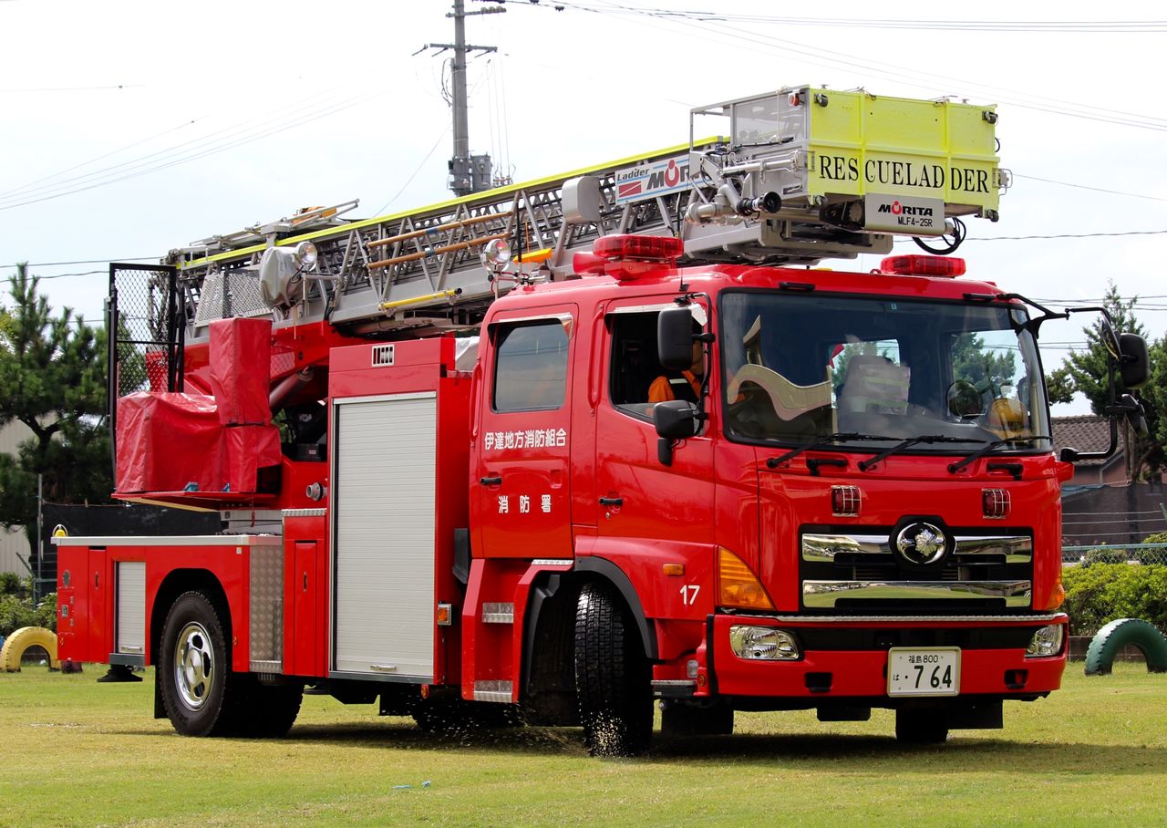 伊達消防 はしご車 うつくしま消防車両情報局
