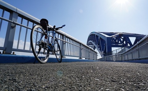 上野⑤青い午後(千歳橋)