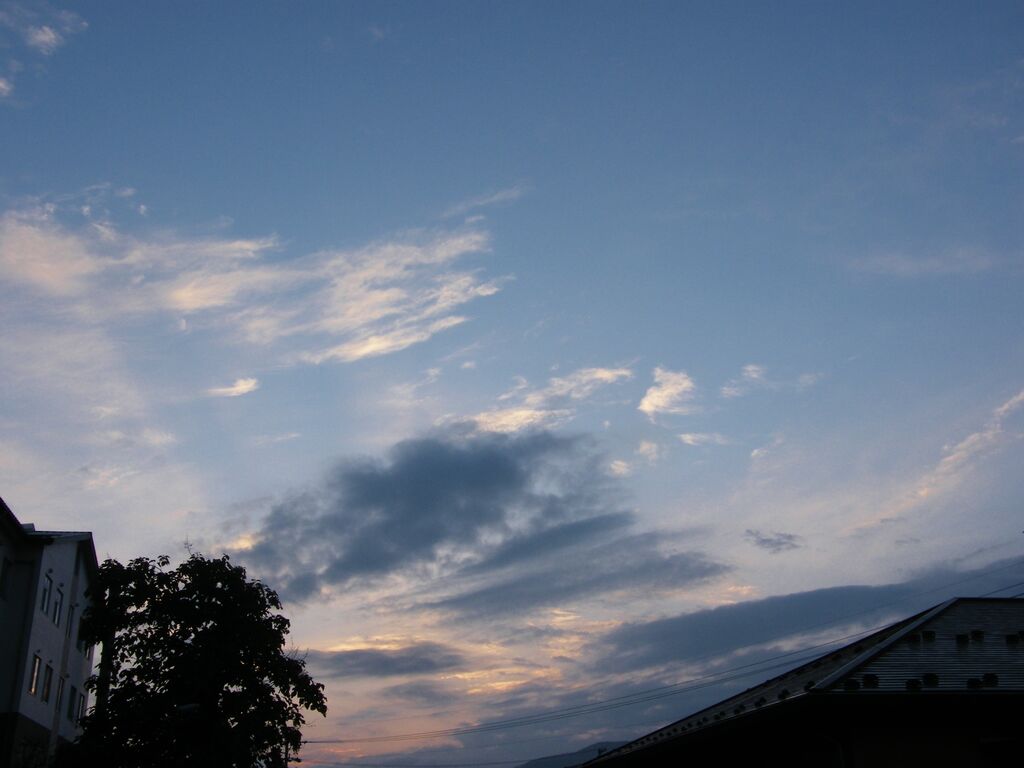 朝焼けの空 安曇野の空