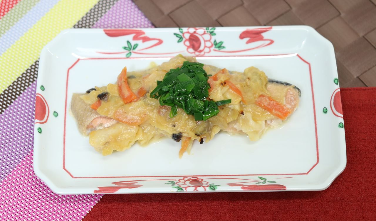 鮭のちゃんちゃん焼き 特別養護老人ホームみなと弘済園 献立紹介