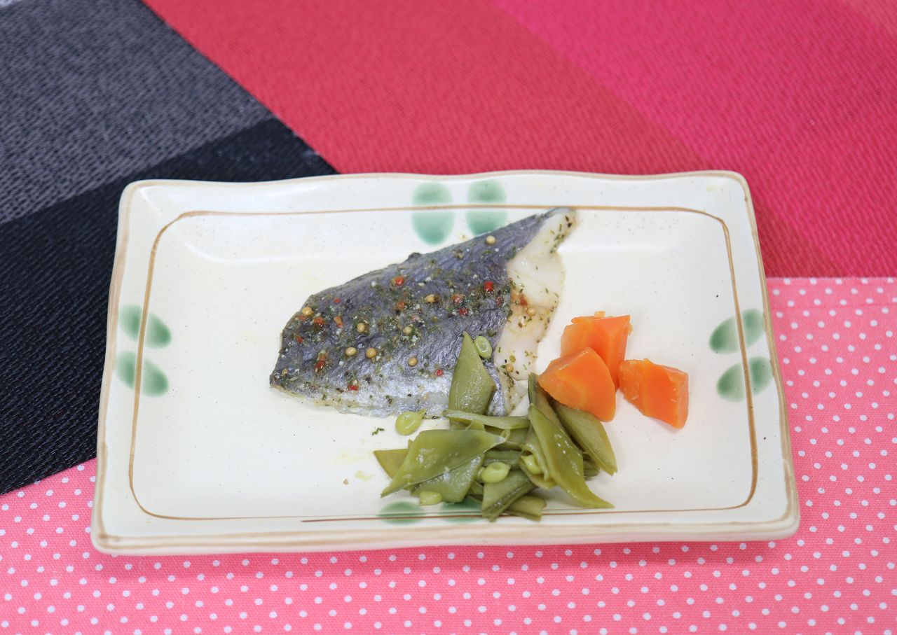 白身魚のバジル焼き 弘済院第1特養 献立紹介 白身魚のバジル焼き 弘済院第1特養 献立紹介
