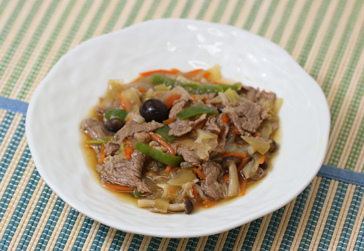 牛肉の甘辛炒め 弘済院第1特養 献立紹介