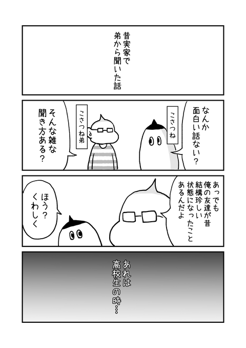 弟の友達が記憶喪失になった話0