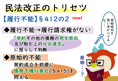 民法改正のトリセツ７（履行不能）