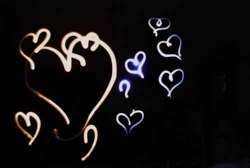 Love Heart Light Painting