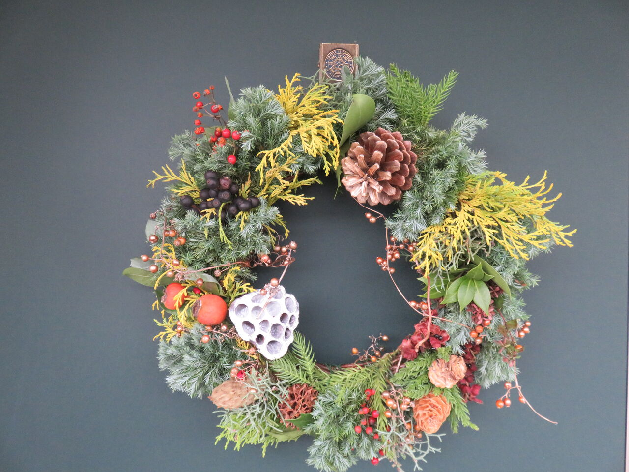 手作り 素敵なクリスマスリース ありがとう ゆるりと暮らす