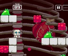 極小ロボットを操作して体内のウィルスを倒すミクロの決死圏アクションゲーム Minibot!