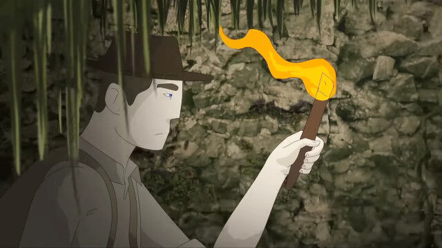 秘宝を求めて遺跡へとやってきた、1人の冒険家を描いた短編アニメーション