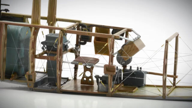 本物のような質感の塗装が凄い、複葉機「サルムソン 2-A2」のプラモデルが完成していくコマ撮り映像