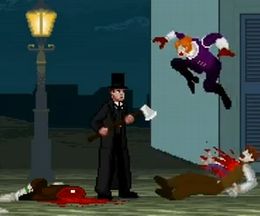 もしも映画「リンカーン/秘密の書」がゲーム化されたら……という、ゲームプレイ風ドット絵アニメーション