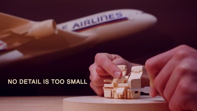 なんという紙業!シンガポール航空による、飛行機座席のペーパークラフトがレベル高すぎる