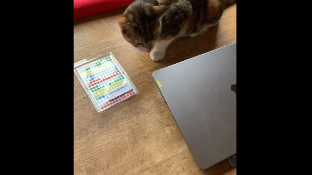 パソコンのポート位置にシールを貼るというライフハック