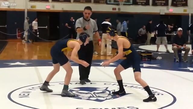 開始3秒で相手をフォール!レスリング少年の恐るべき早業