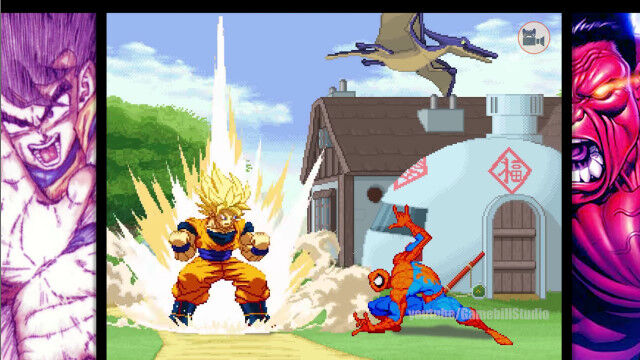 もしも孫悟空とスーパーヒーローが戦ったら……を実現させた、格ゲー風アニメーション「Goku VS Super Heroes」