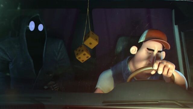 瀕死の男の魂を連れ去りたい死神を描いたCGアニメーション Dji. Death fails
