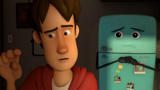 古びて壊れて家出した冷蔵庫を描いたCGアニメーション Runaway