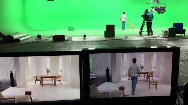 演技する俳優に背景データをリアルタイム合成する技術のデモ映像がすごい