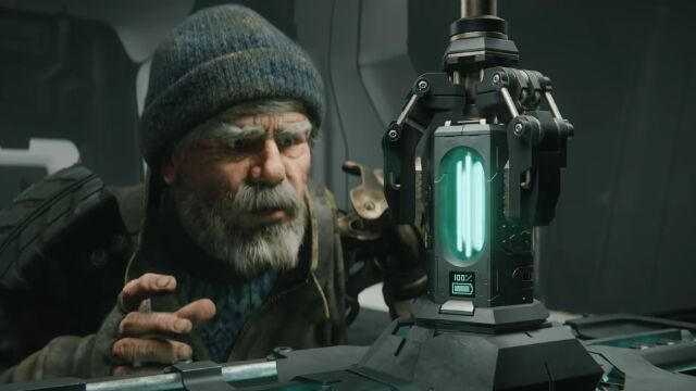 エネルギー不足に陥った近未来、バッテリー工場に忍び込んだ老人を描いた3DCGアニメーション