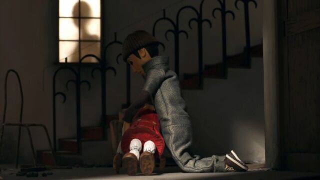 不気味で邪悪な存在がひそむ廃屋での恐怖体験を描いたコマ撮りアニメーション さまよう心臓
