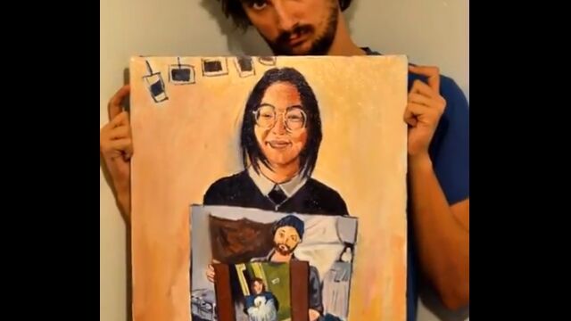 「自分の絵画を持った作者」が入れ子構造になった、インセプションなアート企画が面白い