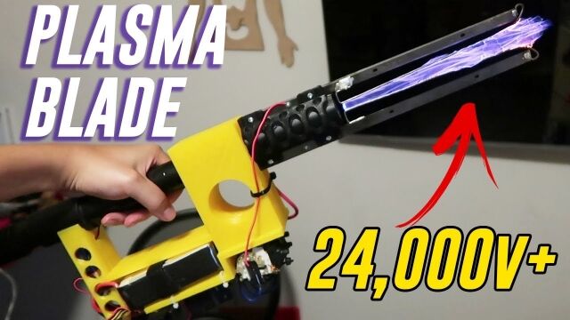 SF世界の武器「プラズマブレード」を自作、いろいろ試し斬りしてみた