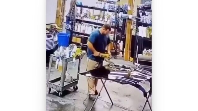 回転系の電動工具は雑に扱うとヤバいぞ、という映像