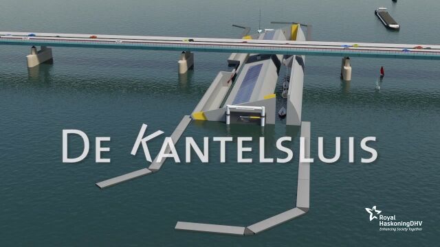 橋を上げずに船を下げる!発想を逆転させた水上交通システム De Kantelsluis