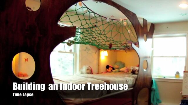 子供たちのためにパパが三日でリフォームした、ツリーハウス風の子供部屋