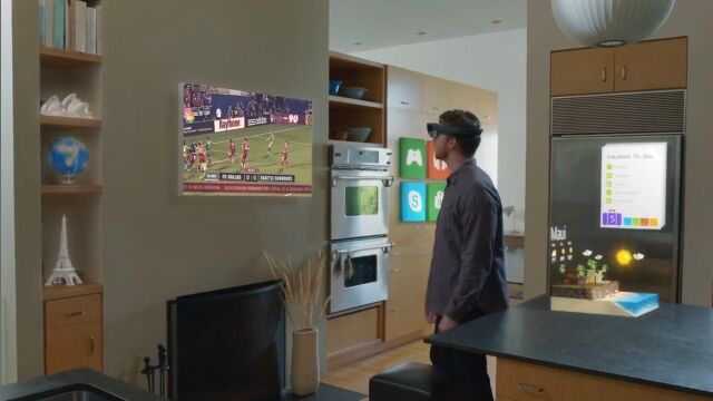 マイクロソフトが描く、ホログラムが身近にある未来。ホログラム表示ゴーグル「HoloLens」のイメージ映像