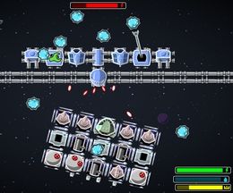 宇宙船を自由に構築しつつ敵と戦うシューティング風ゲーム Galaxy Siege