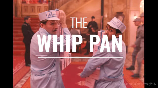 カメラを横方向に素早く動かす撮影手法、ウィップ・パンについての解説