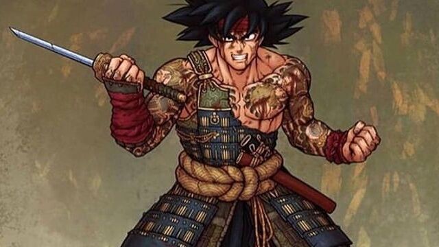 ドラゴンボールのキャラクターを侍にした、スペイン人アーティストのイラストが素敵