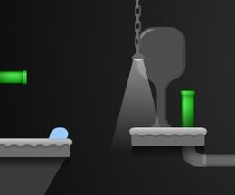 未知の惑星に不時着したスライムが進むアクションゲーム Lost Fluid