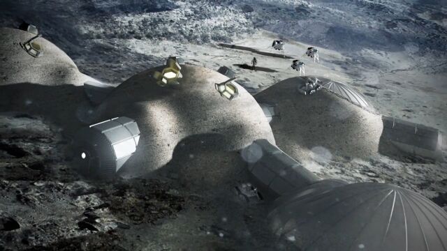 3Dプリンタを活用して月面基地を作るという構想