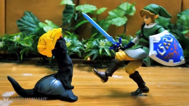 能力高めのリンクが戦う、ゼルダの伝説のストップモーションアニメーション Zelda Stop Motion - Stage 1 : The Knife Lord