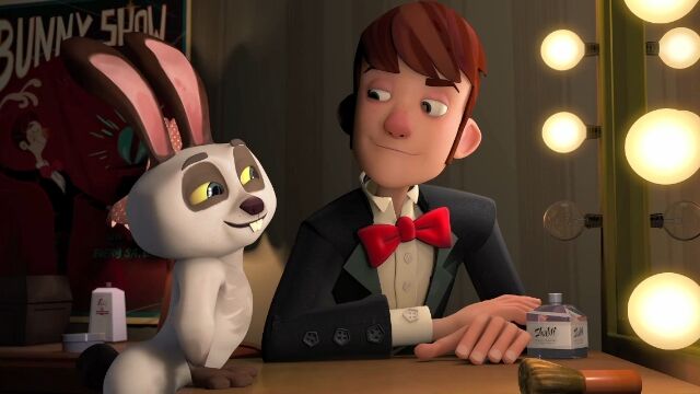 天才奇術師のかわいいウサギが行方不明になった!という、超展開すぎるCGアニメーション Bye Bye Bunny