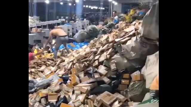 「中国からの商品がなかなか届かない理由」という動画がなんともすごい状況